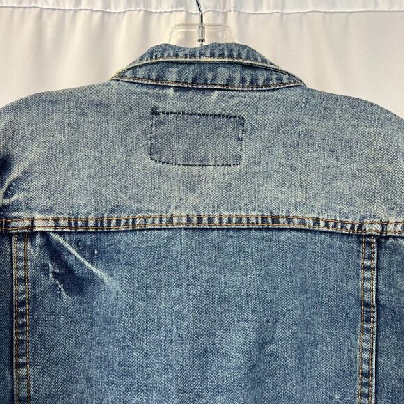 Brooklyn Cloth Womens Long Sleeve Collared Denim Button Front Jacket Size Medium - Picture 4 of 10